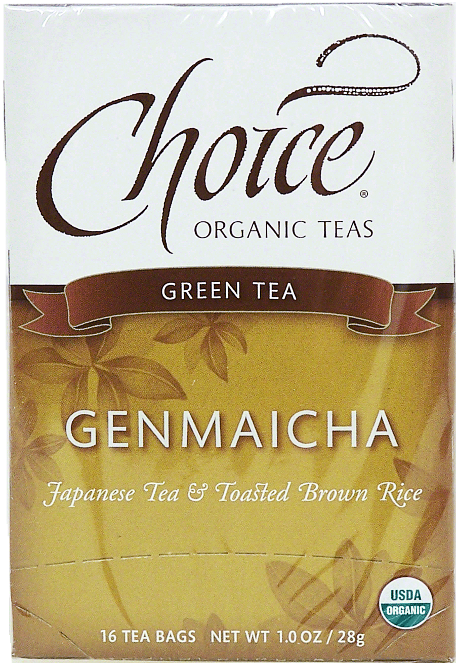 Choice organic teas green tea, genmaicha, japanese tea & toasted brown rice, 16-bags Full-Size Picture